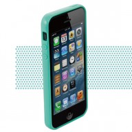 PROTECTOR GRIP IPHONE5 NEGRO/TURQUESA